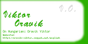 viktor oravik business card